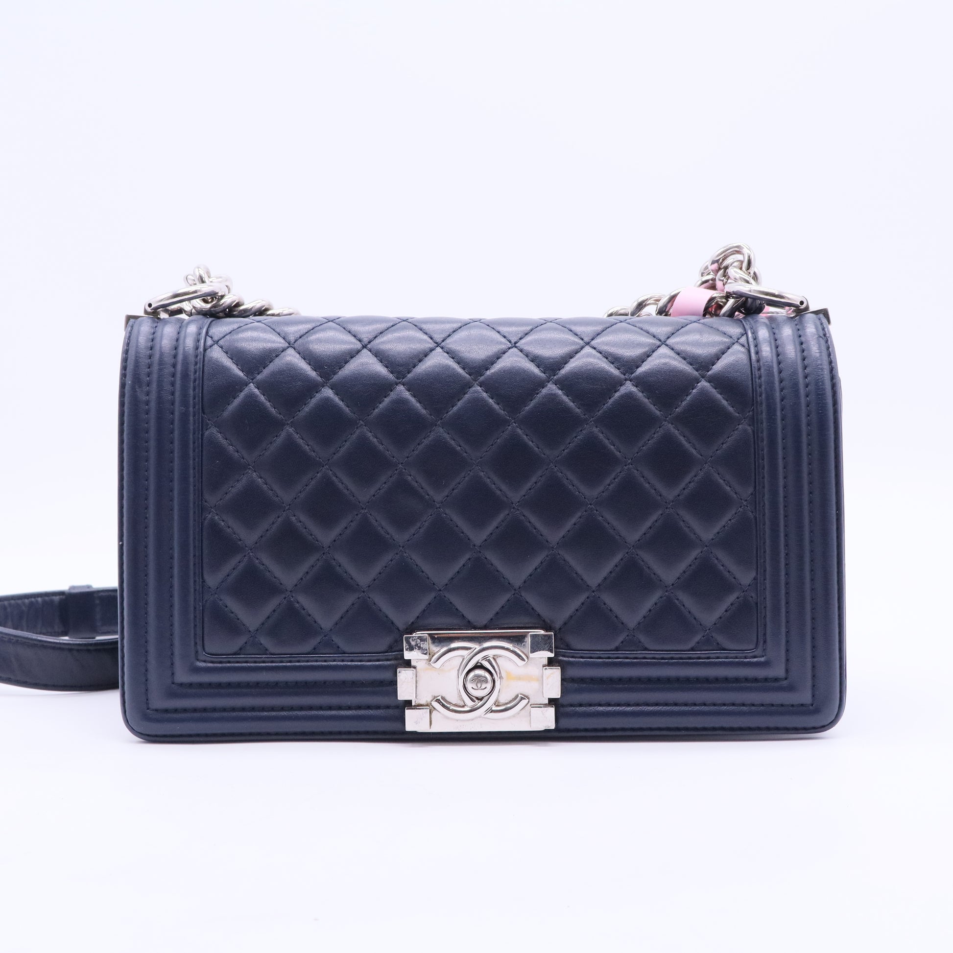 Lambskin Medium Boy Bag LDJ2362 Twins