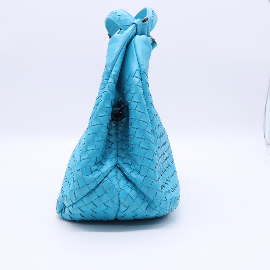 Bottega veneta Intrecciato Campana Large Tote Bag Blue Twins B20496