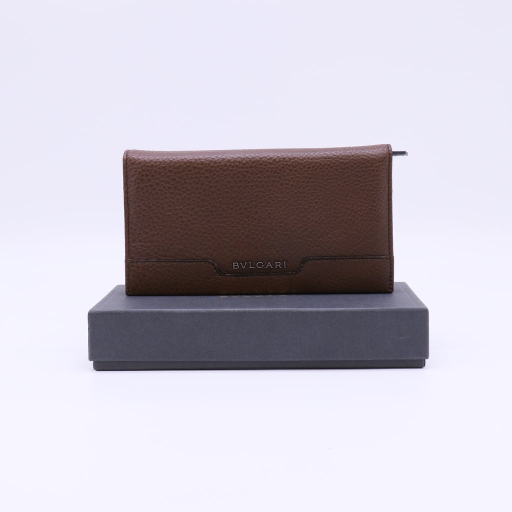 Bvlgari Urban Grained Leather Long Wallet W22102
