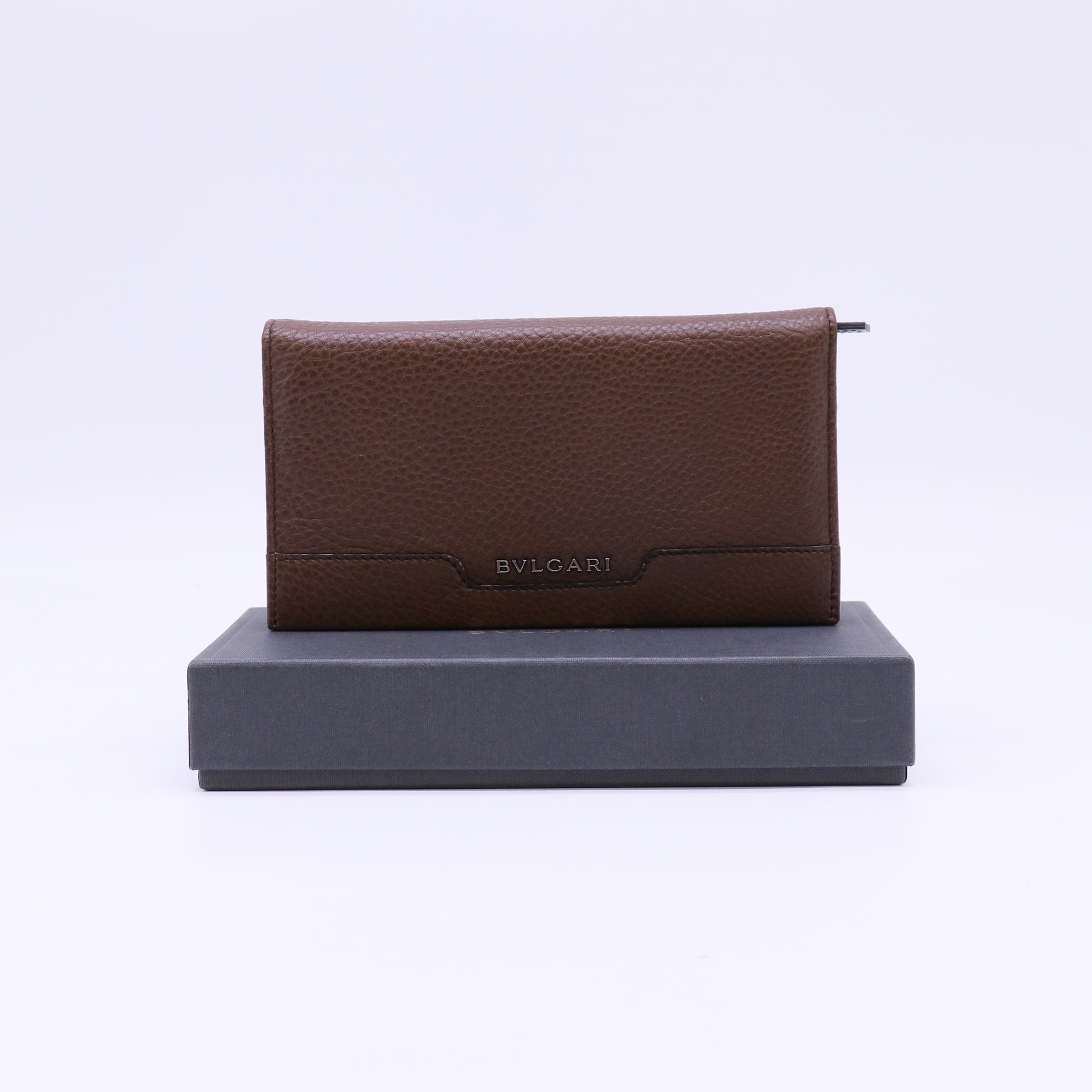 Bvlgari Urban Grained Leather Long Wallet W22102