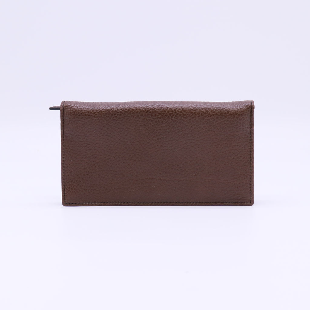 Bvlgari Urban Grained Leather Long Wallet W22102