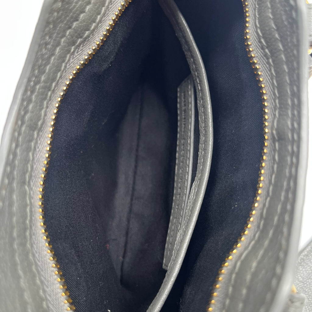 Chevre Gold Metallic Edge Hardware Nano City twins