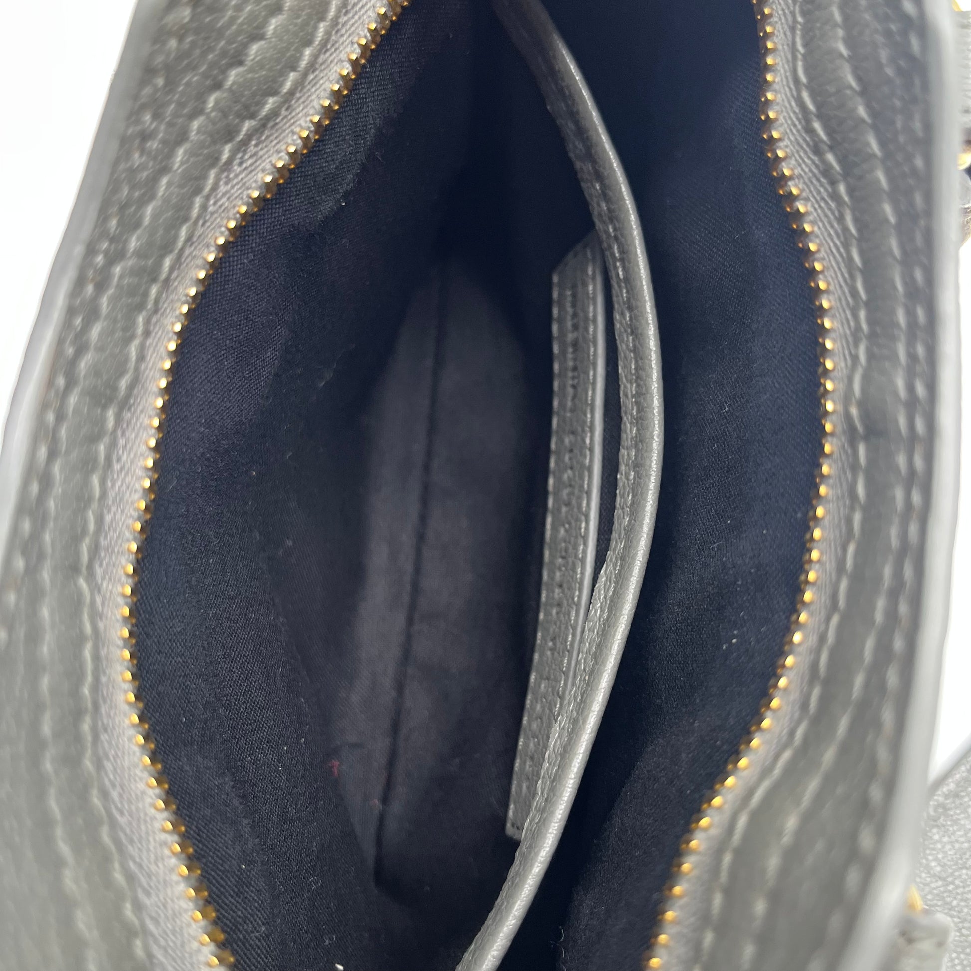 Chevre Gold Metallic Edge Hardware Nano City twins