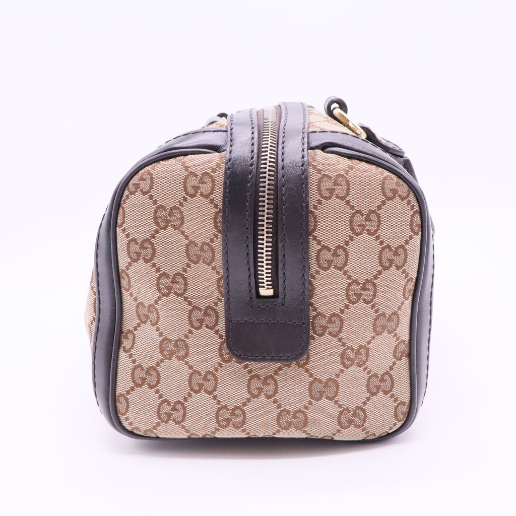 Vintage Web Boston Bag GG Canvas Small