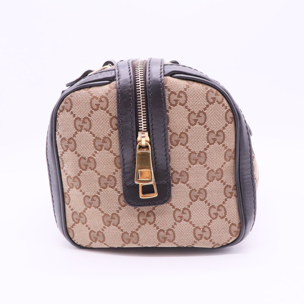 Vintage Web Boston Bag GG Canvas Small