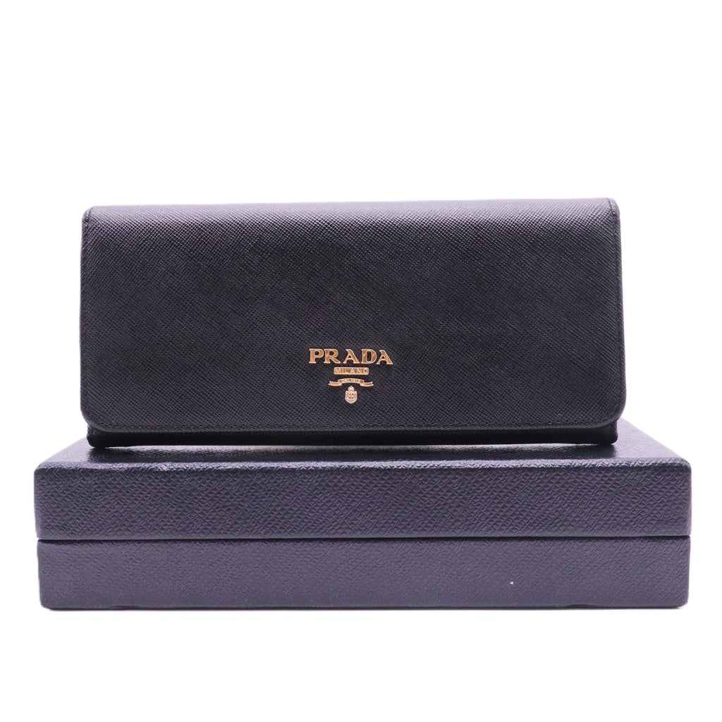 Wallet on Chain Saffiano Leather