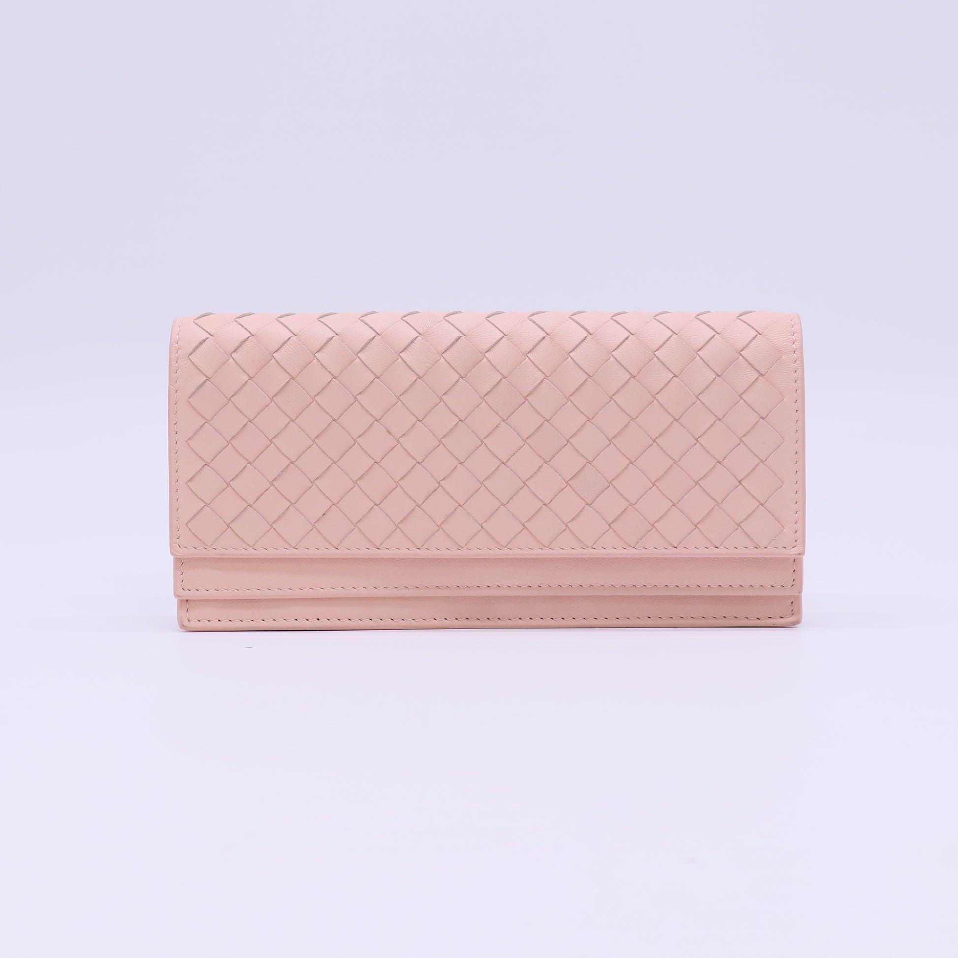 Bottega Veneta Intrecciato Long Flap Wallet W22028