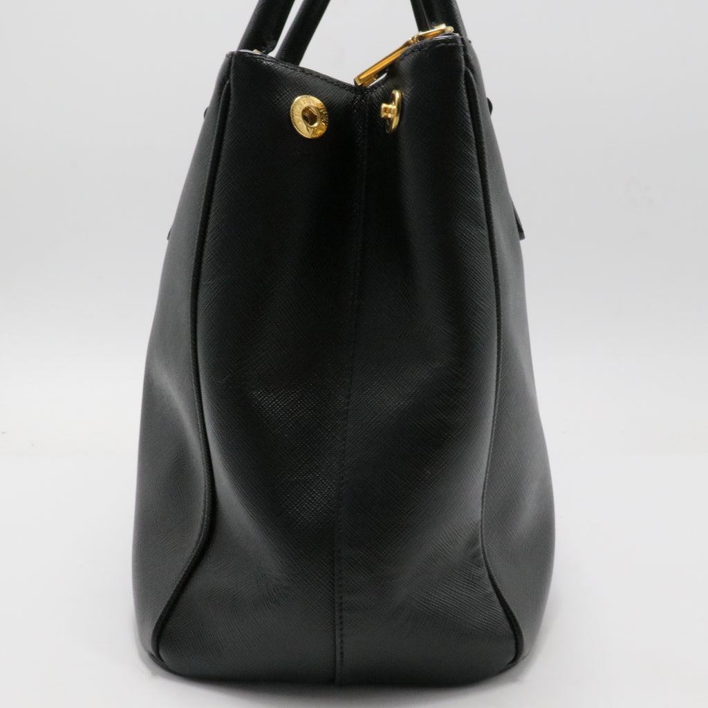 Cartera Prada Black Saffiano Lux Galleria Negro
