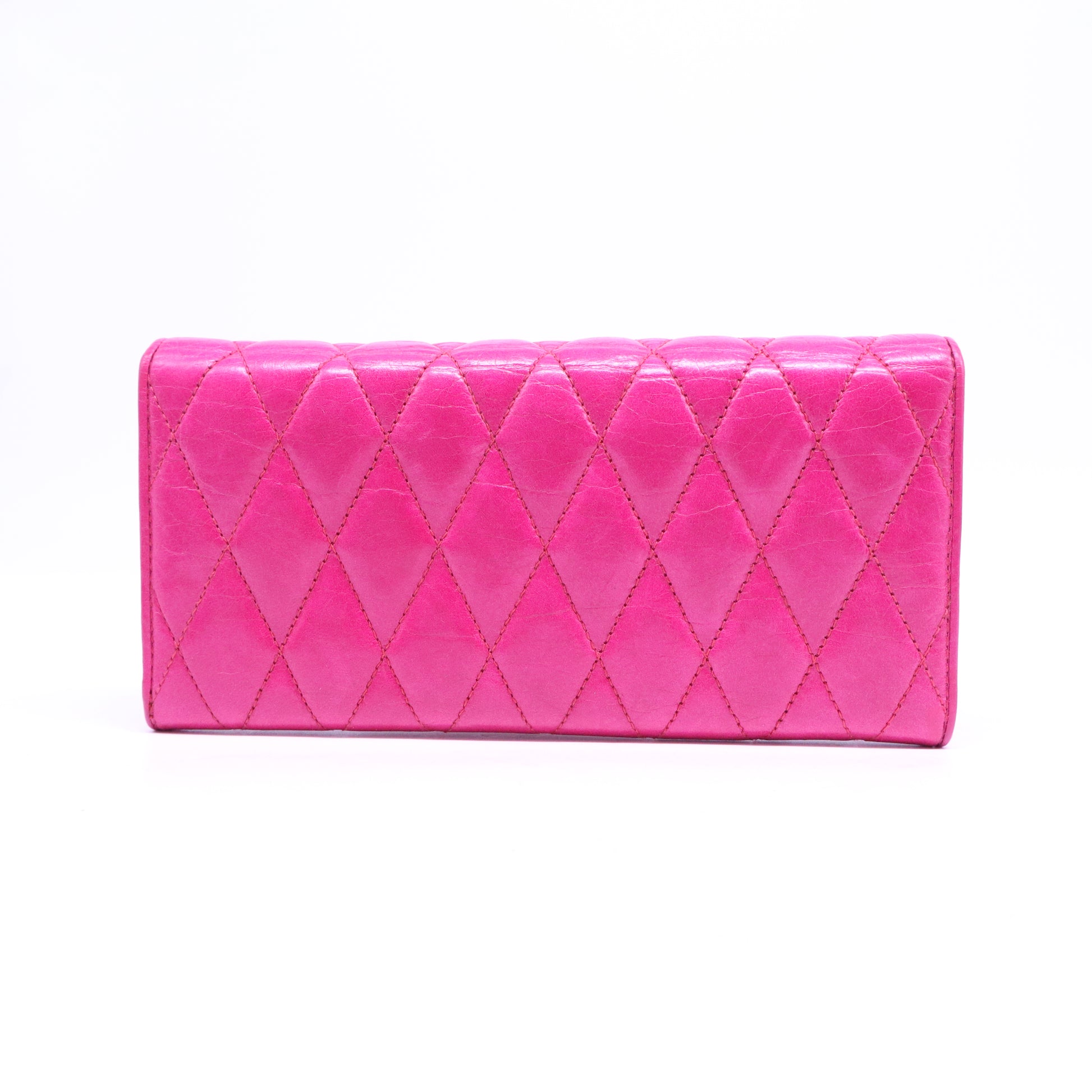 Quilted Leather Continental Flap Wallet W20896