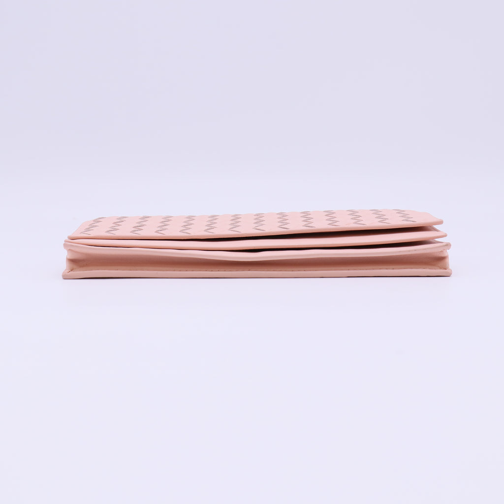 Bottega Veneta Intrecciato Long Flap Wallet W22028