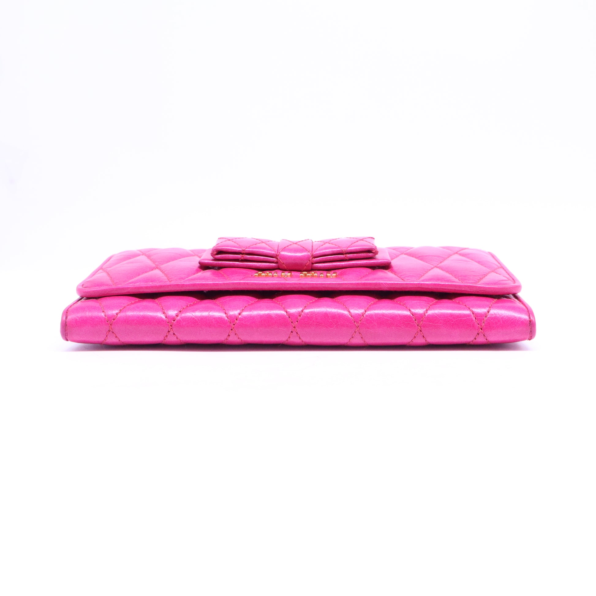 Quilted Leather Continental Flap Wallet W20896