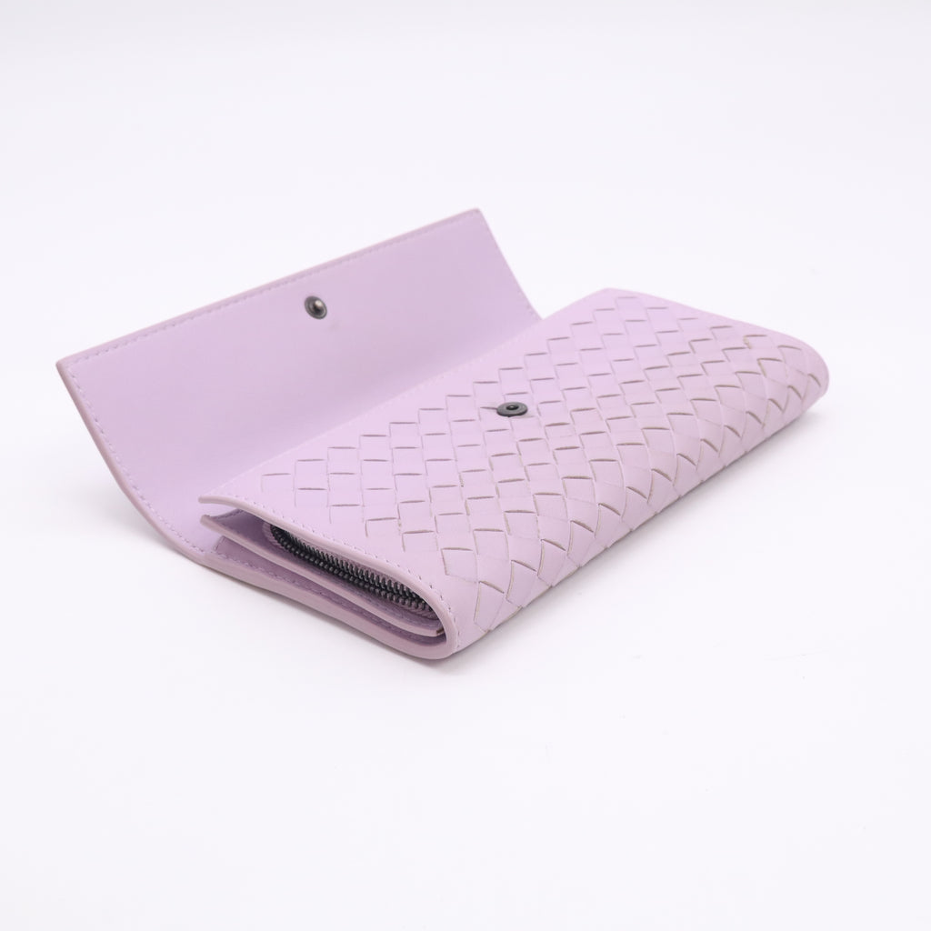 Bottega Veneta Intrecciato Nappa Leather Continental Flap Wallet W23162