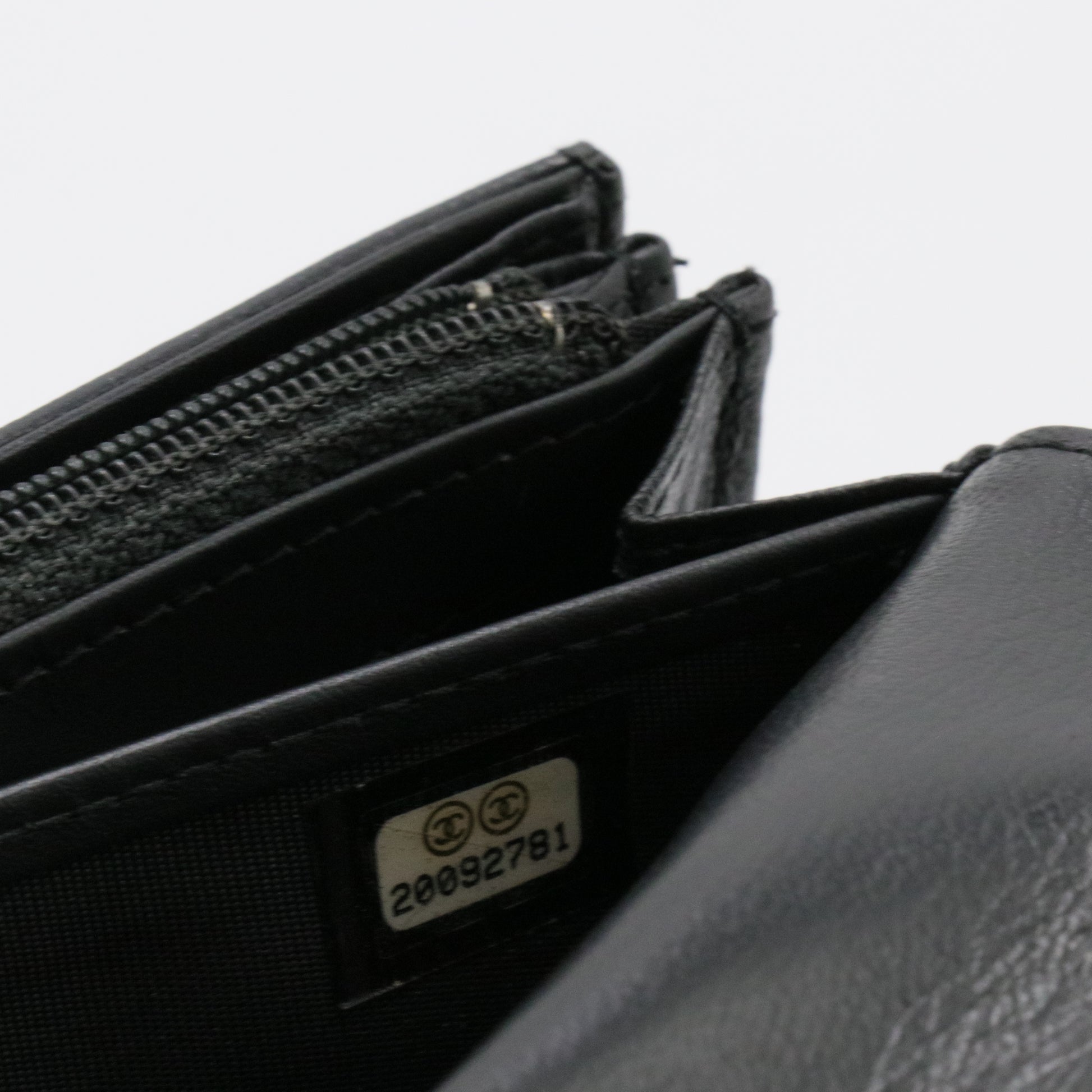Chanel Black Studded CC Wallet