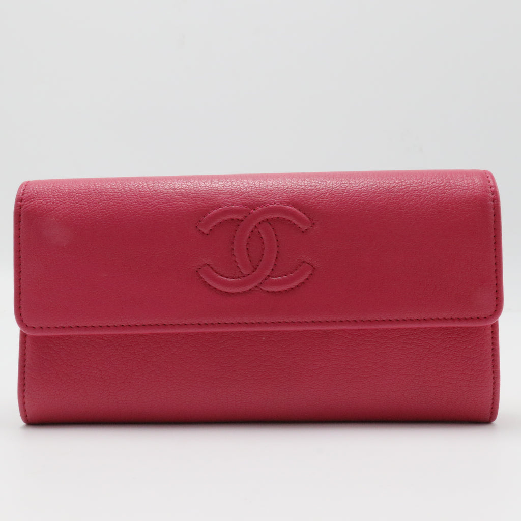 Timeless CC Flap Wallet Caviar Long