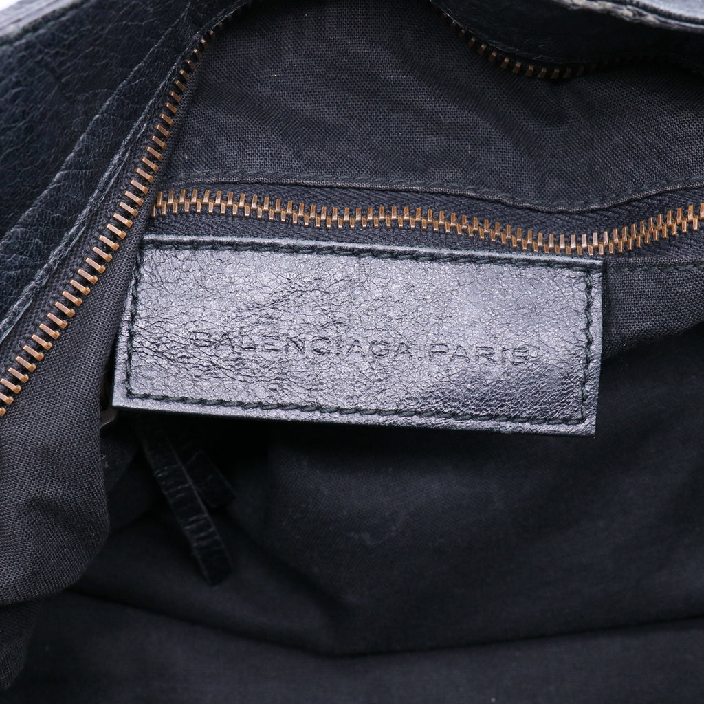 Anthracite Lambskin Leather Motorcycle Velo Bag Twins