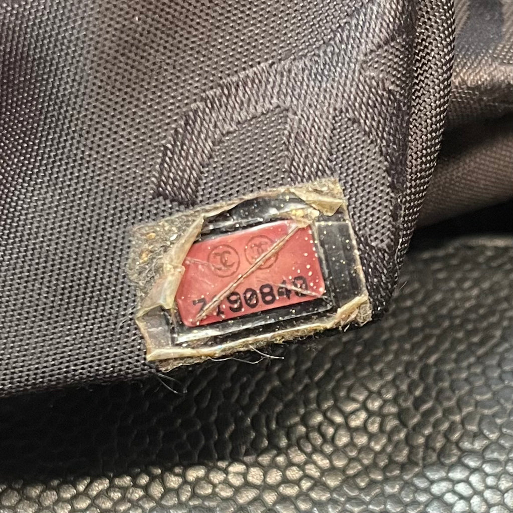 Caviar Leather Tote with Gold-Tone Hardware