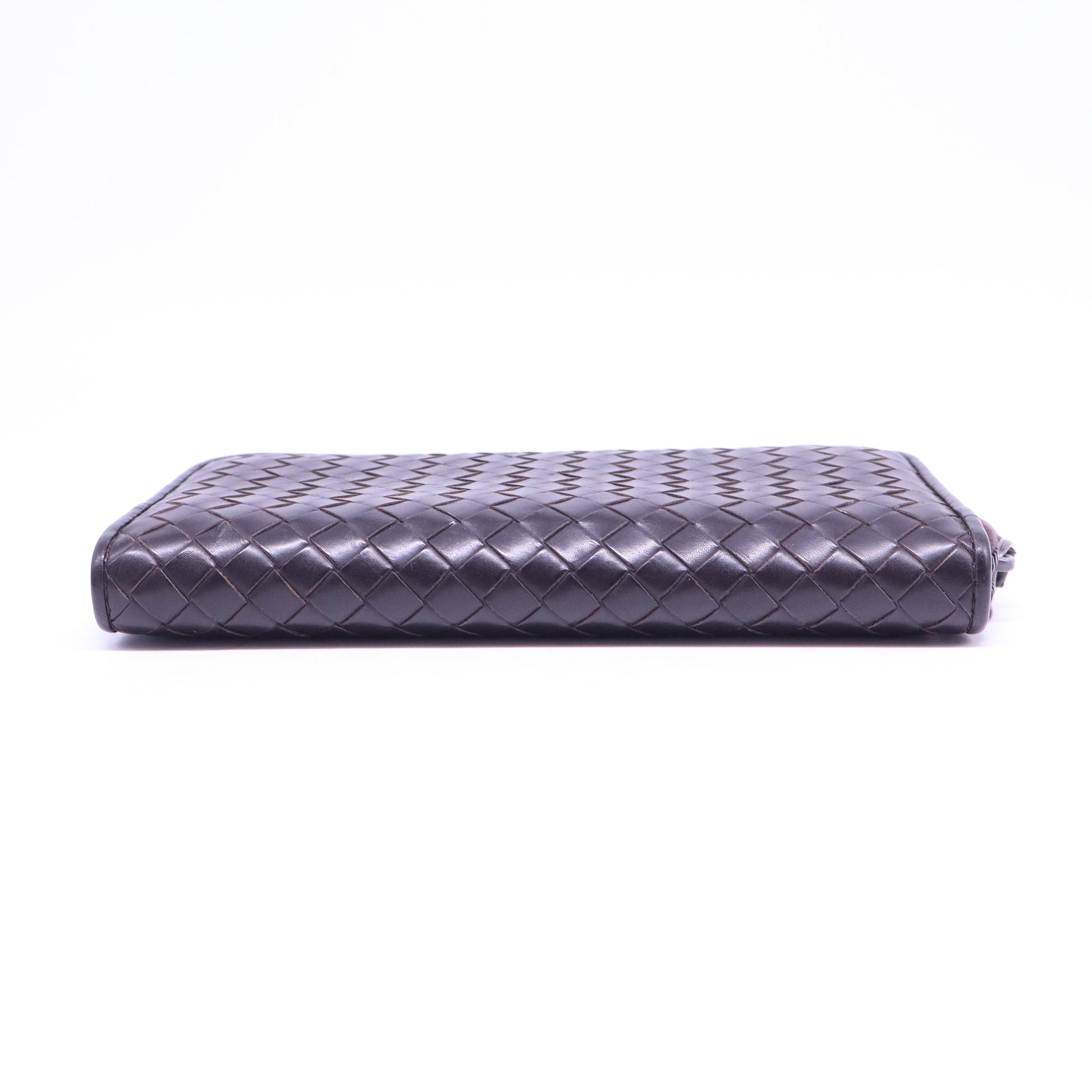 Bottega Veneta Nappa Intrecciato Zip Around Wallet Aubergine W20900