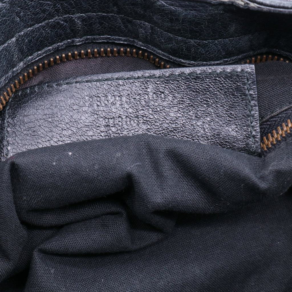 Anthracite Lambskin Leather Motorcycle Velo Bag Twins