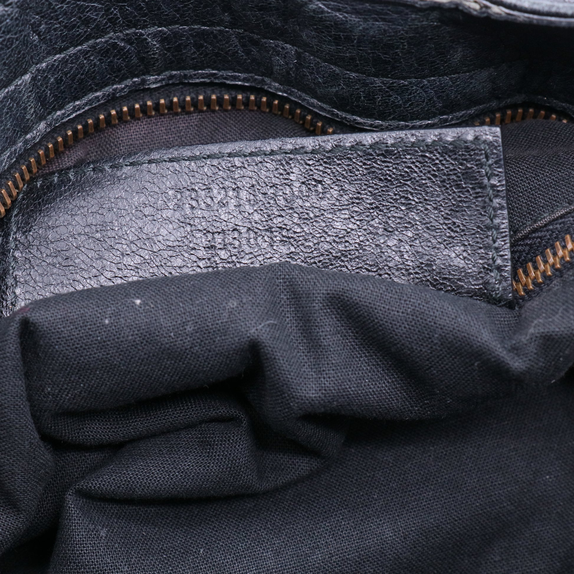 Anthracite Lambskin Leather Motorcycle Velo Bag Twins