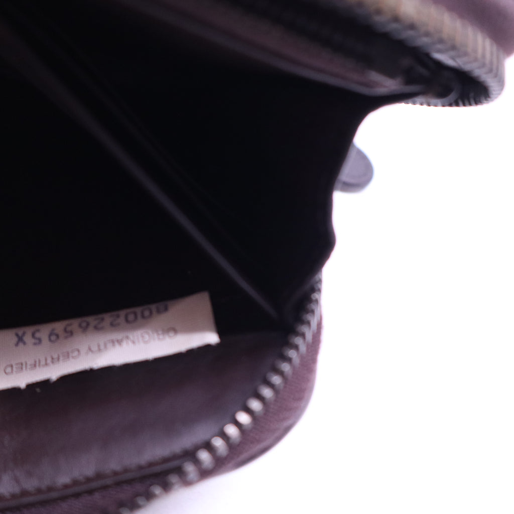 Bottega Veneta Nappa Intrecciato Zip Around Wallet Aubergine W20900