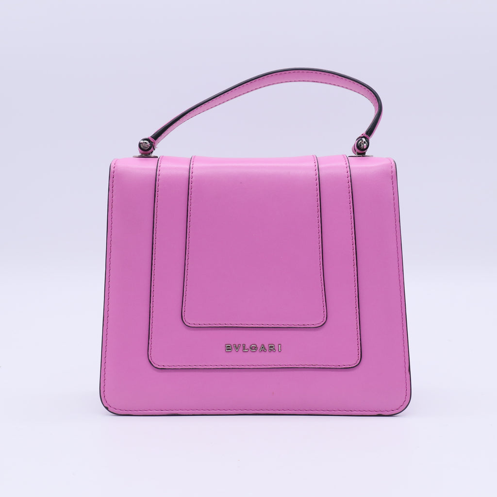 Serpenti Forever Top Handle Bag Leather Small B21192