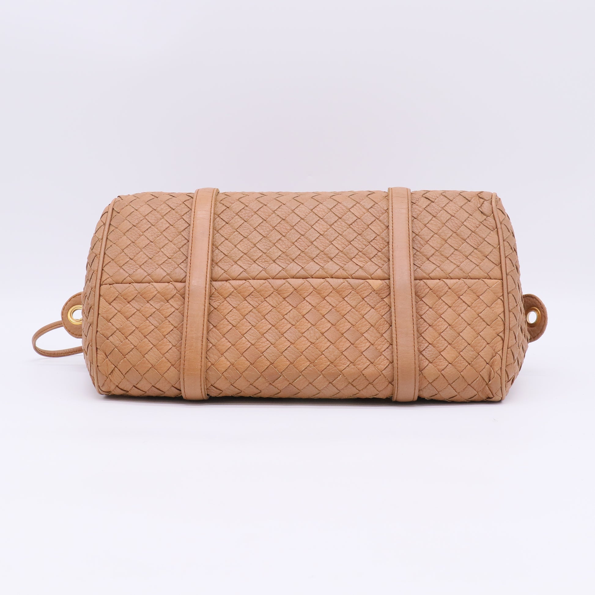 Bottega Veneta Intrecciato Leather Grommet Satchel Bag B23364