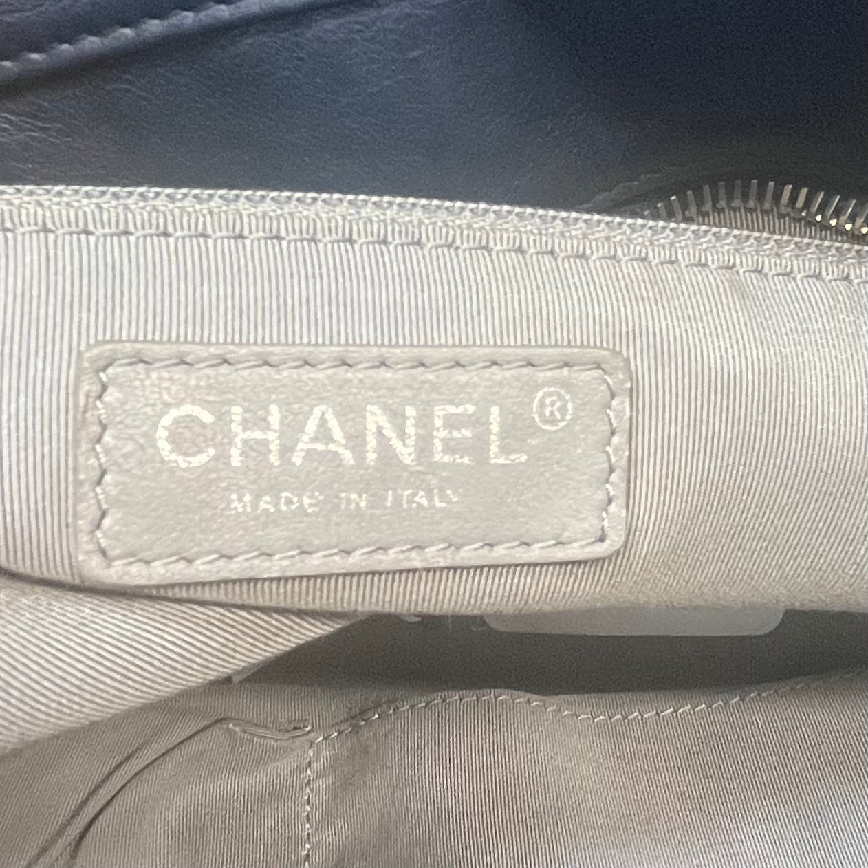 Calfskin Coco Bengal Tote Blue twins