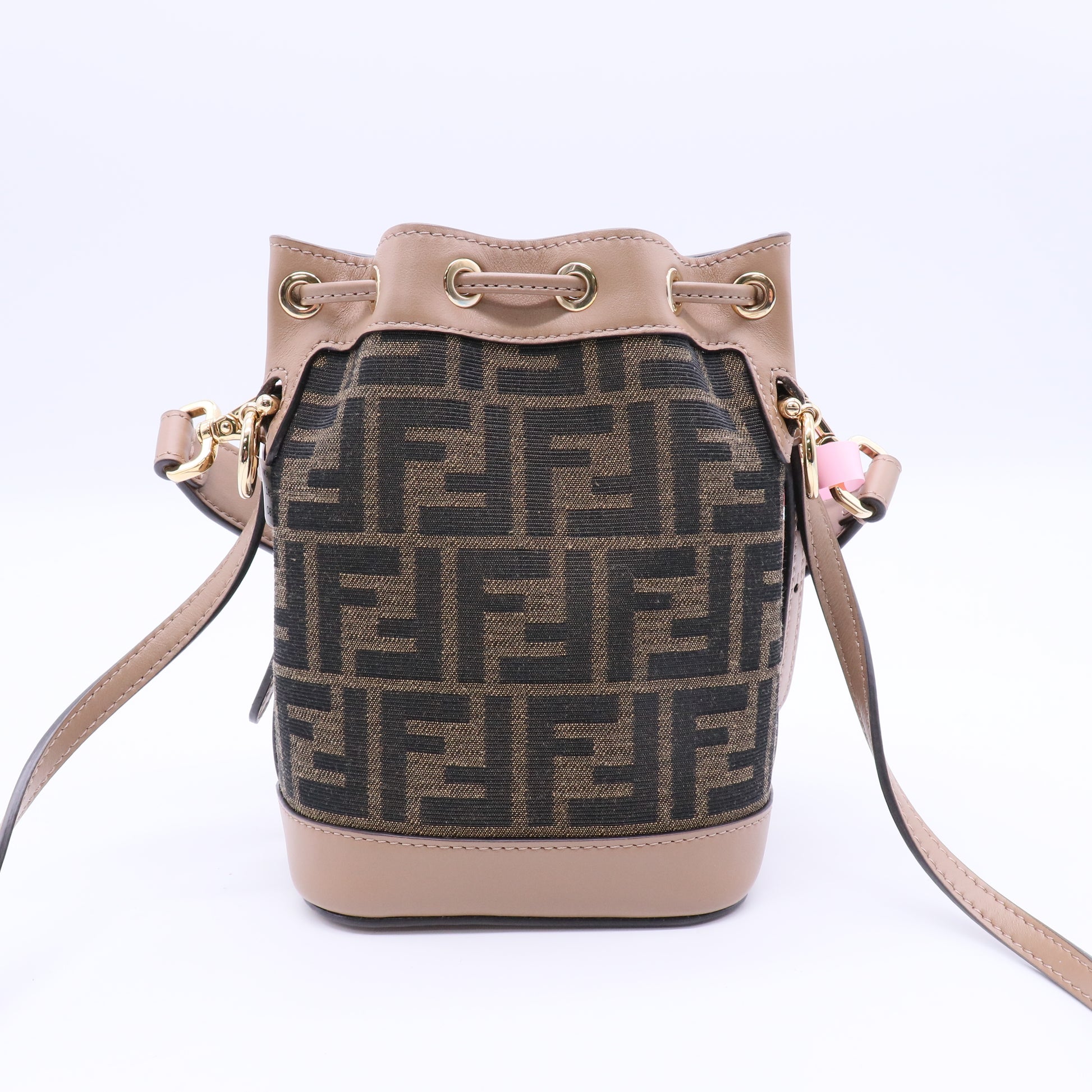 Mon Tresor Bucket Bag Zucca Embossed Leather Mini LDJ2427  Twins