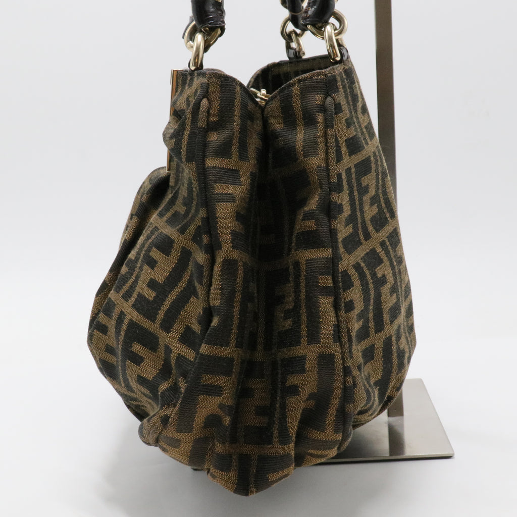 Mia Tote Metallic Zucca Canvas Small