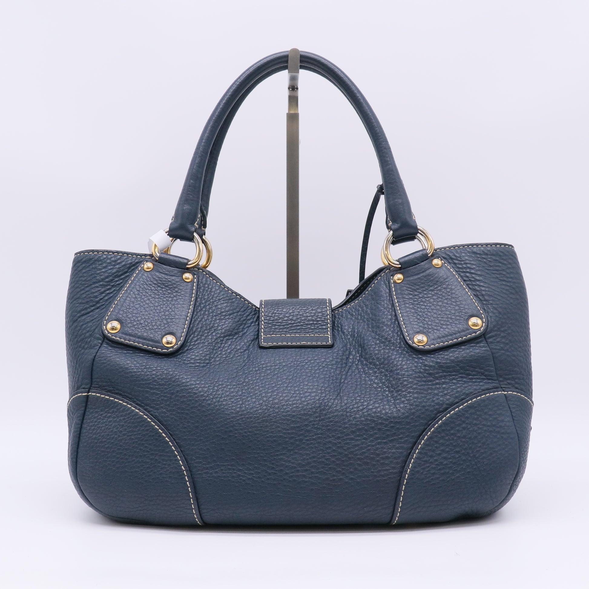 Antic Pushlock Tote Vitello Daino Large B23426