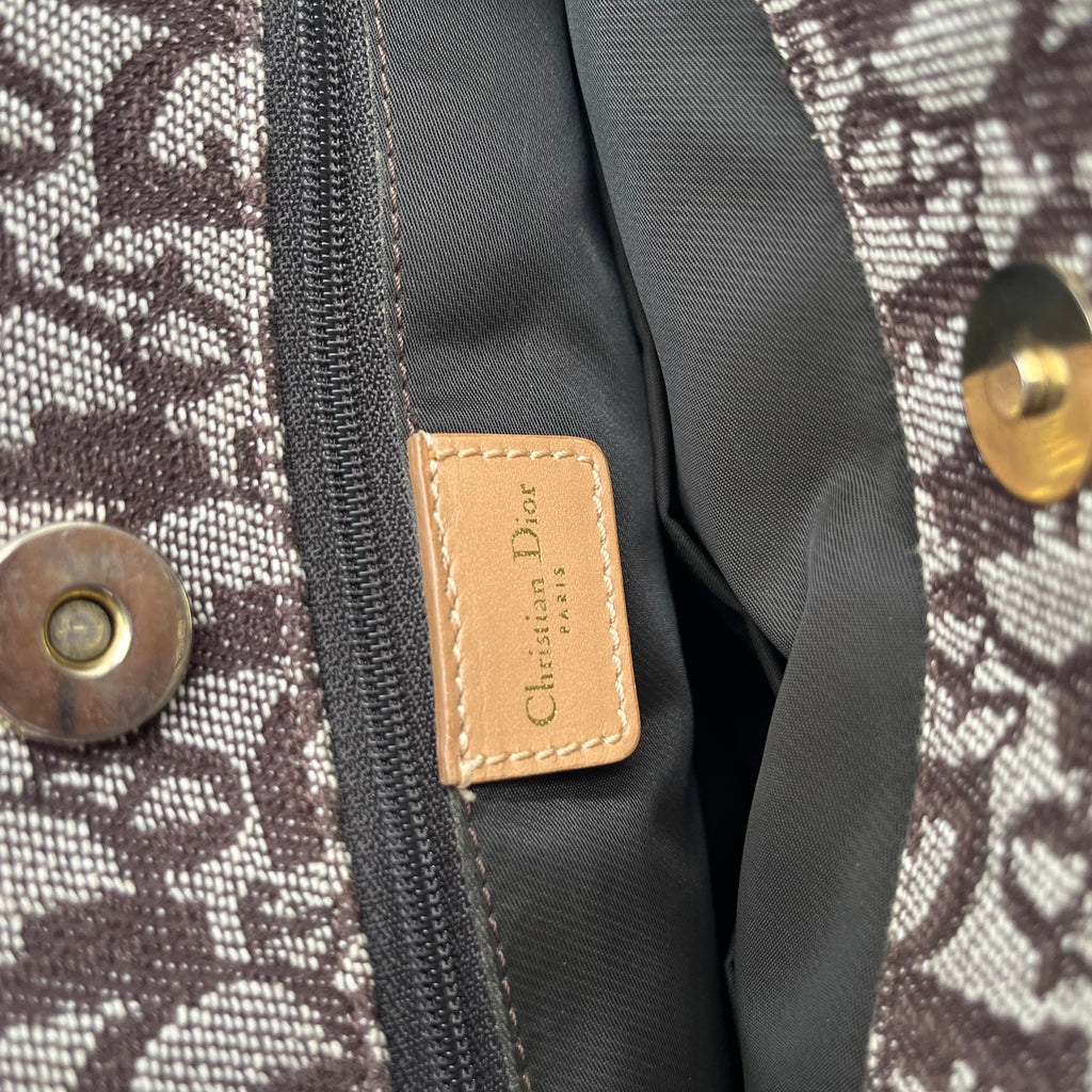Trotter Monogram Canvas Tote Bag with Leather Trim twins