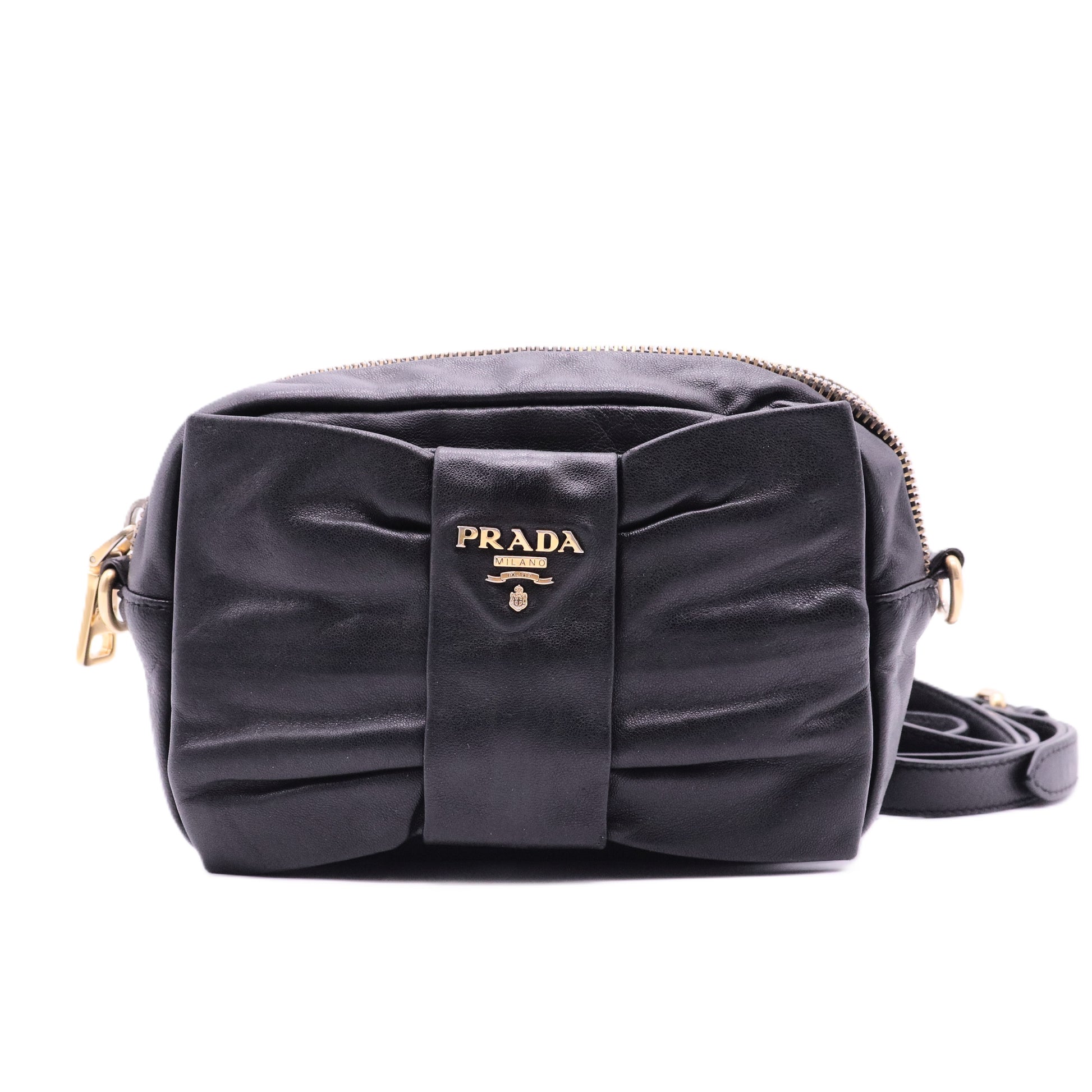 Bow Camera Crossbody Bag Tessuto Small