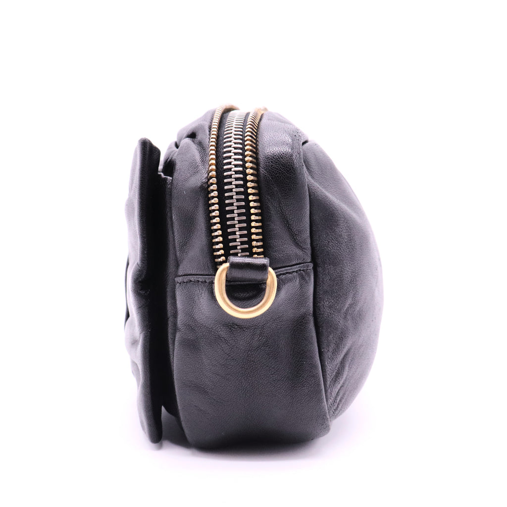 Bow Camera Crossbody Bag Tessuto Small