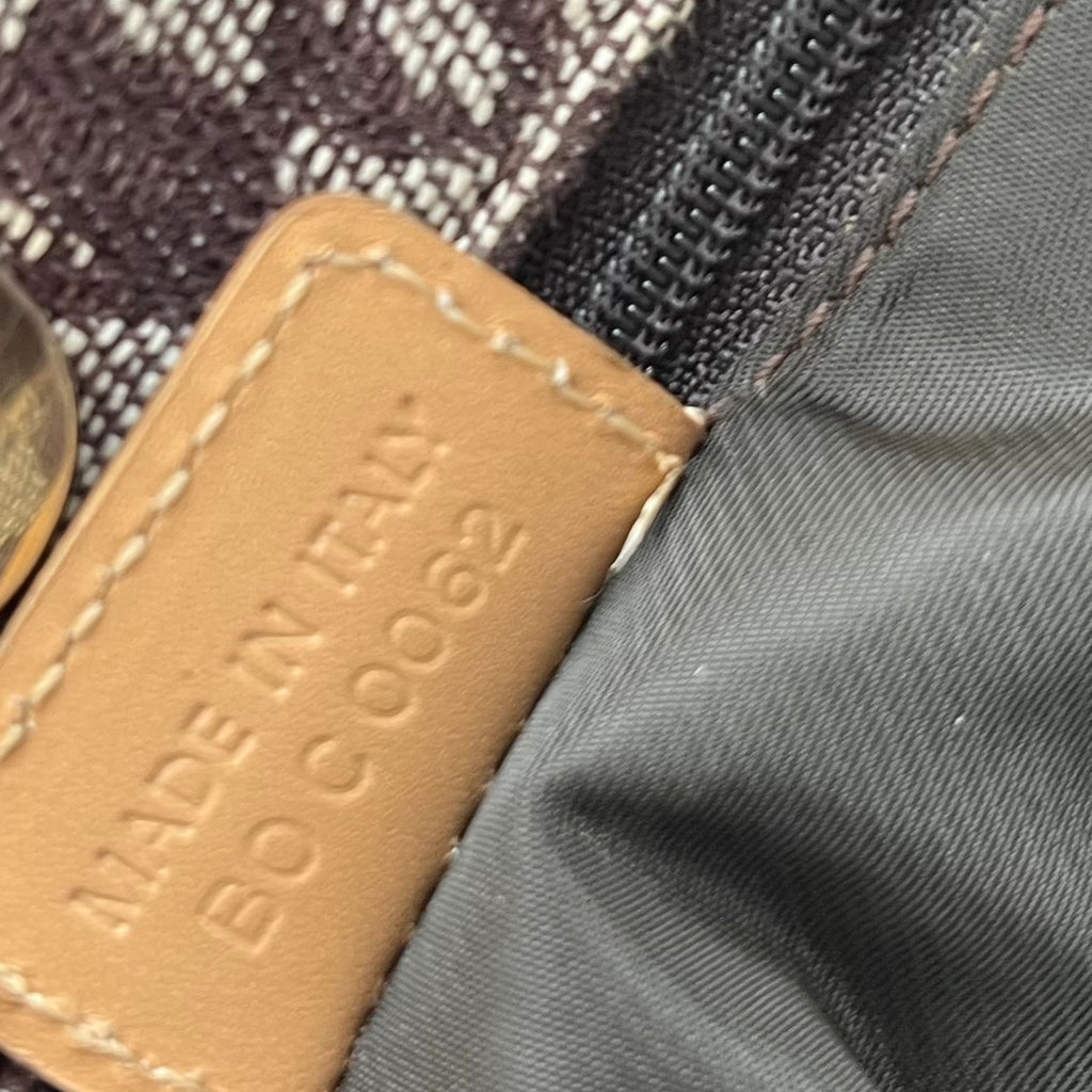Trotter Monogram Canvas Tote Bag with Leather Trim twins