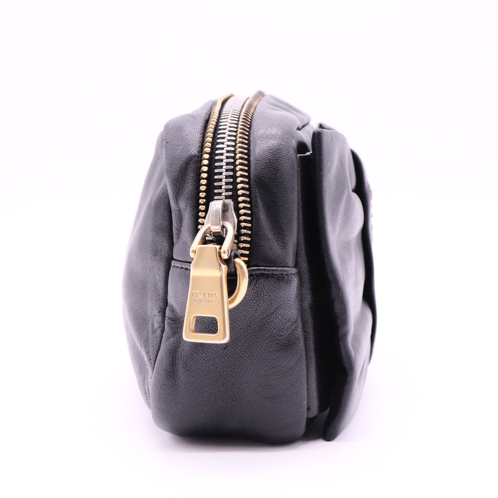 Bow Camera Crossbody Bag Tessuto Small