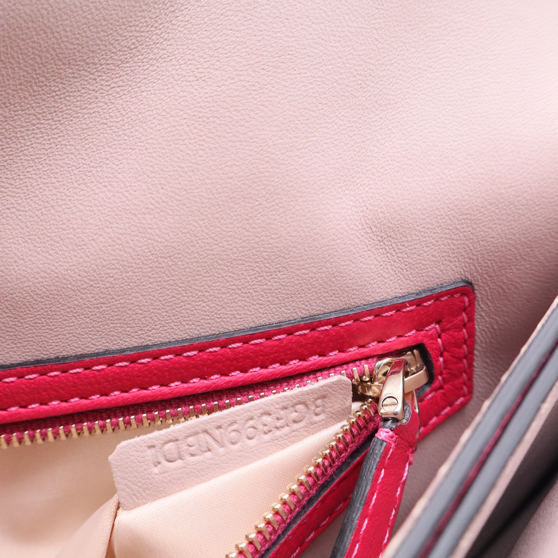 Valentino Neon Pink Lambskin Leather Rockstud Clutch Bag Twins W20421