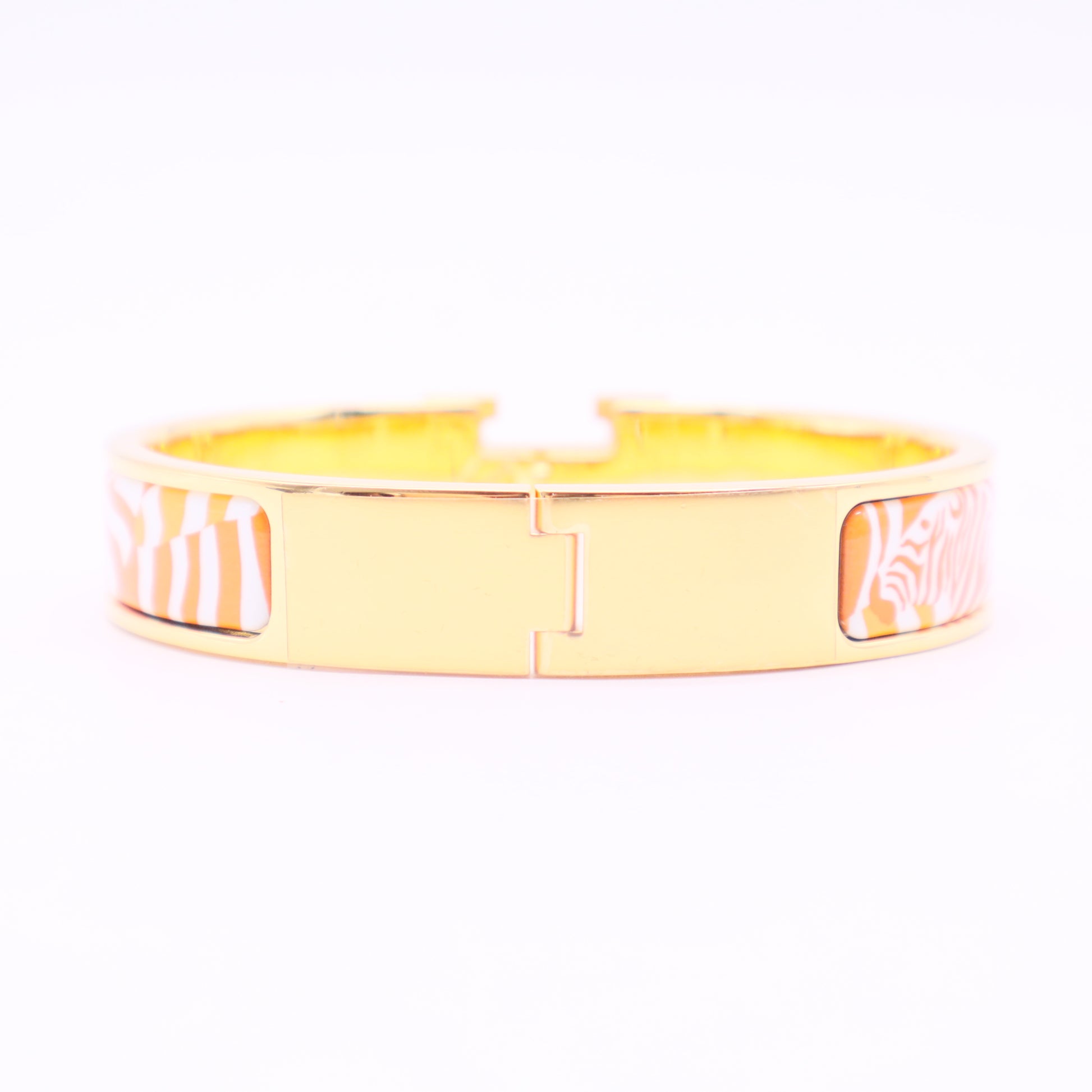 Enamel Clic H Zebres de Tanzanie Bracelet