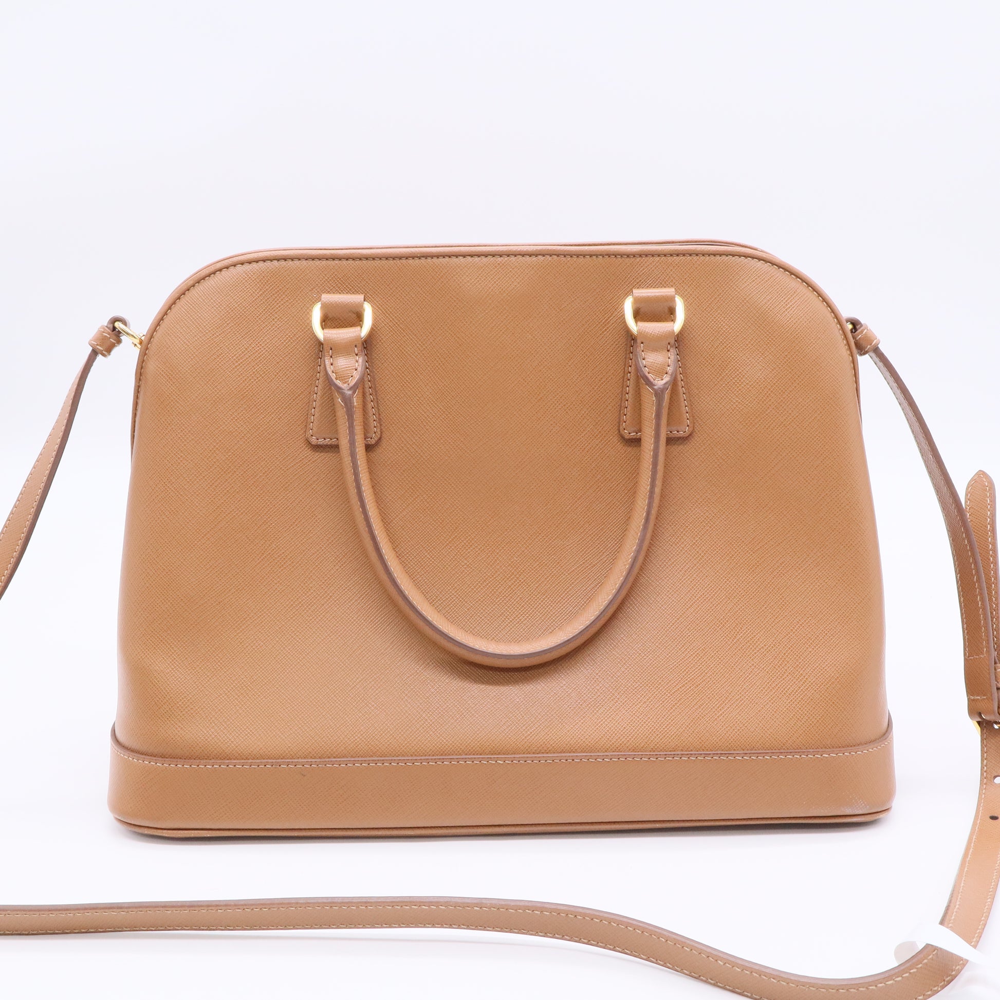 Prada Open Promenade Bag Vernice Saffiano Leather Twins B20550