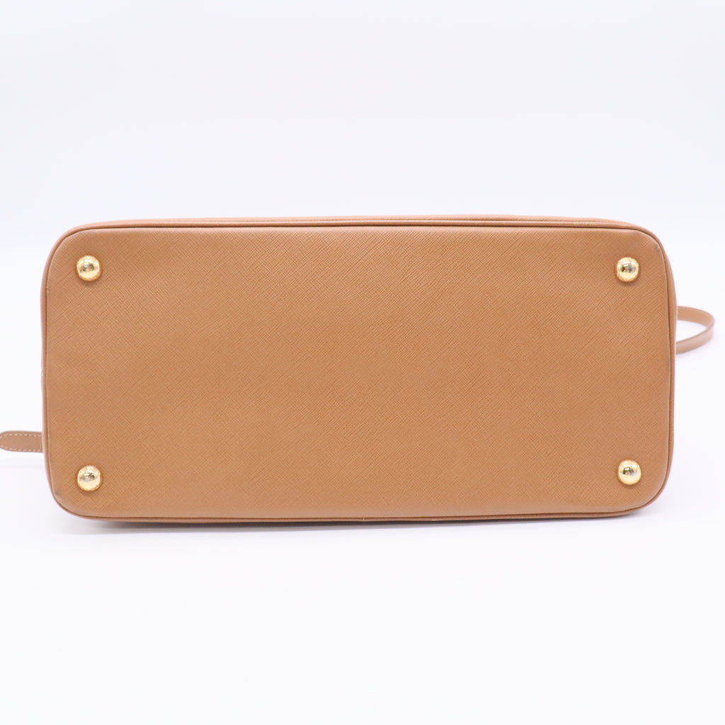 Prada Open Promenade Bag Vernice Saffiano Leather Twins B20550