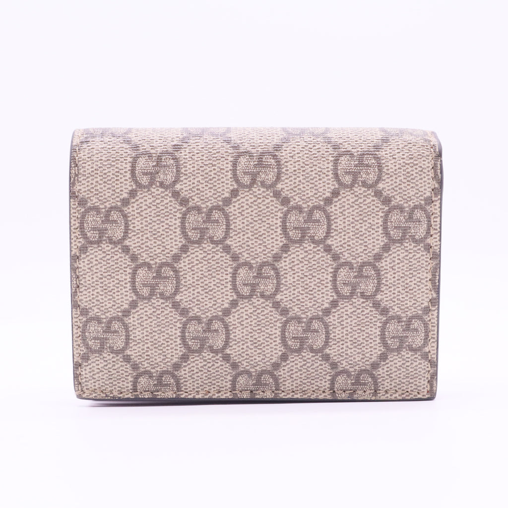 Monogram Cherry Embellished Card Case Wallet - W11056