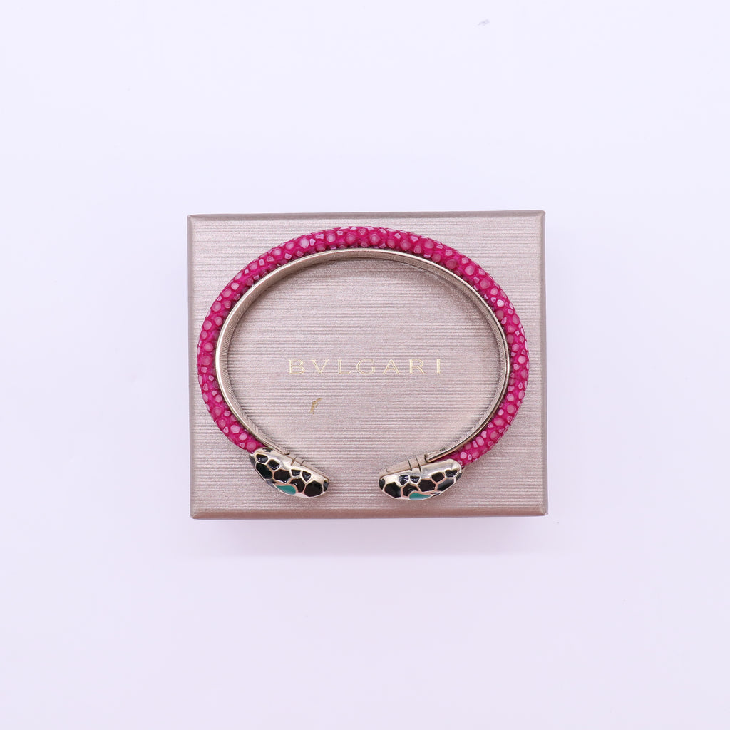 Bvlgari "Serpenti Forever" Open Cuff Bracelet W22107