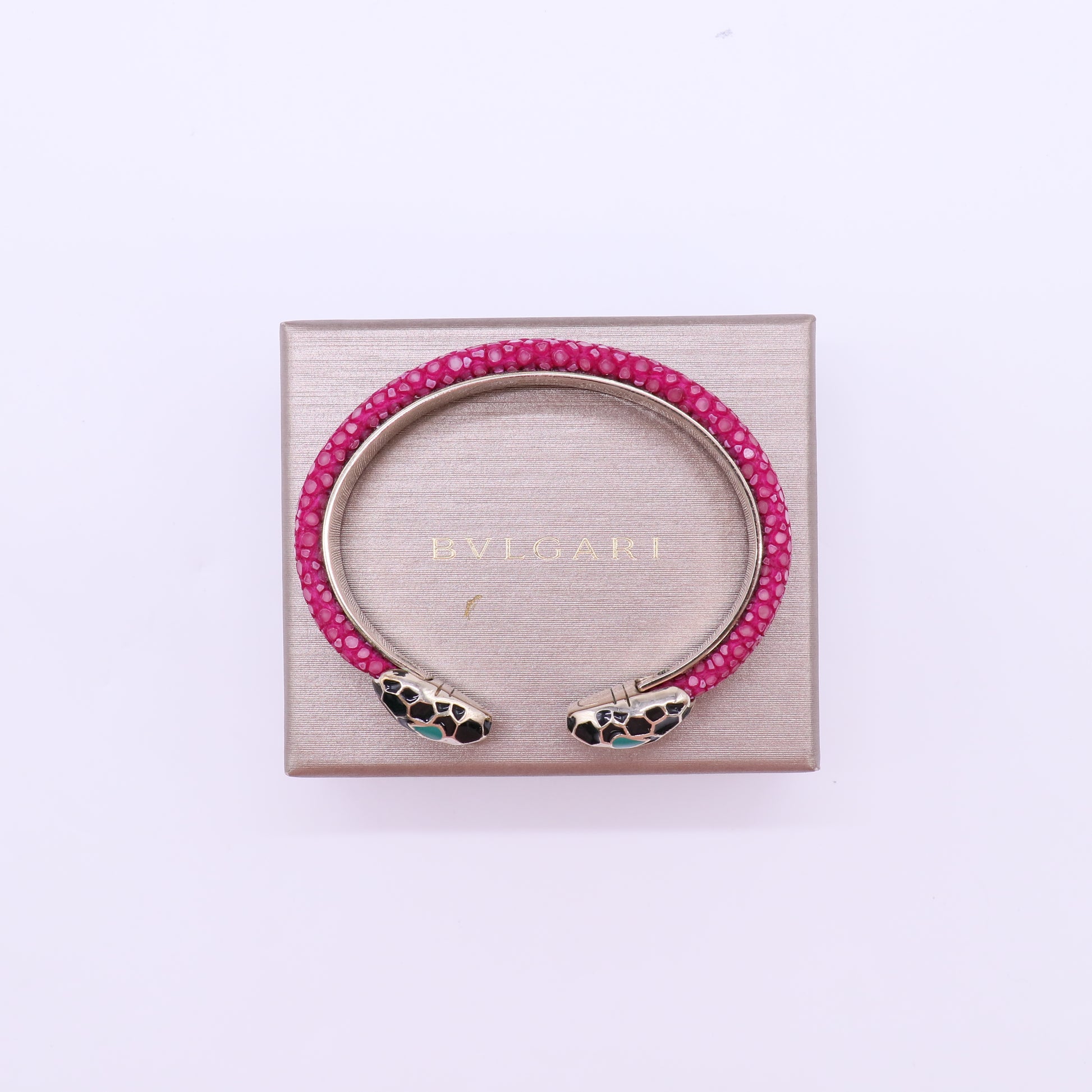 Bvlgari "Serpenti Forever" Open Cuff Bracelet W22107