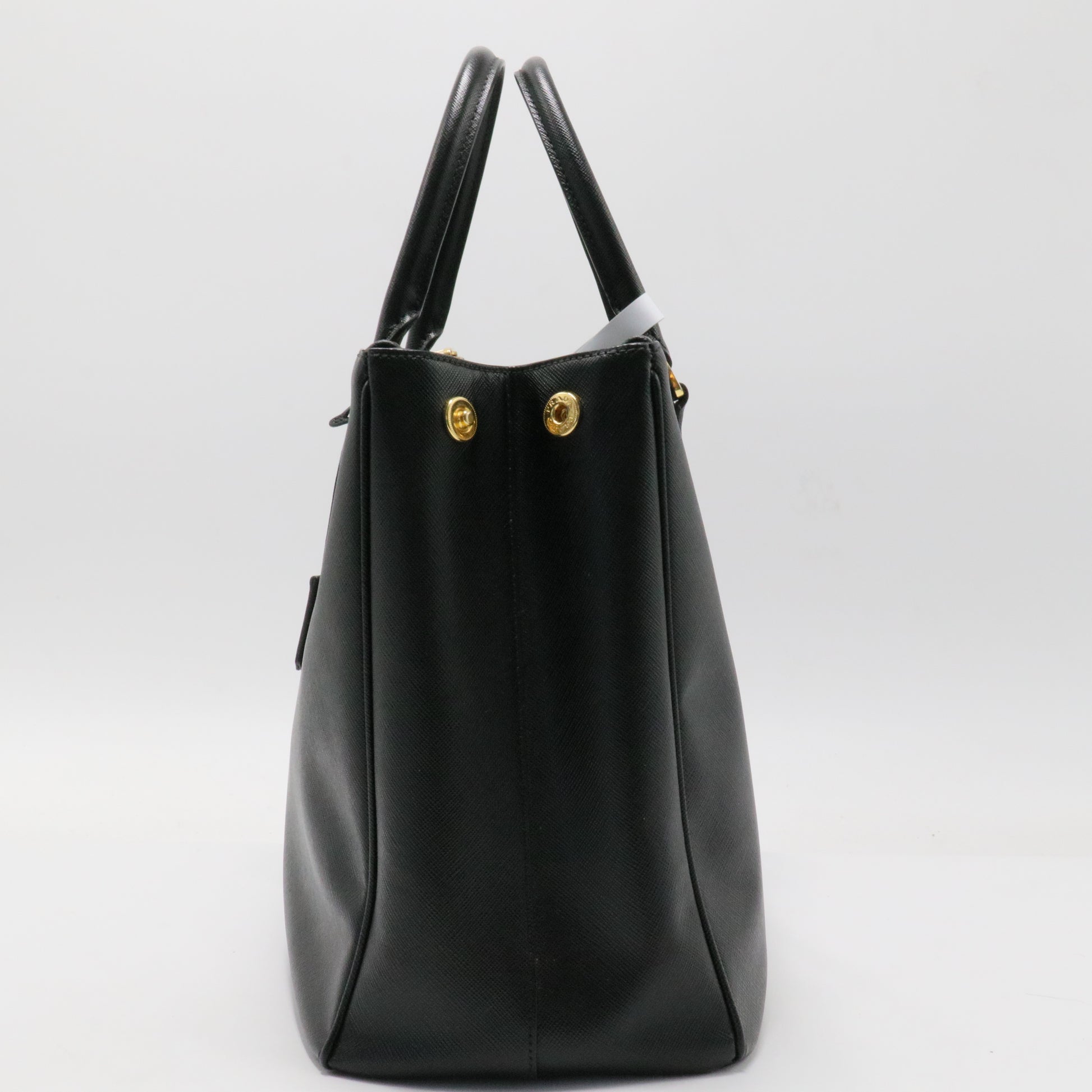 Double Zip Lux Tote Saffiano Leather Medium