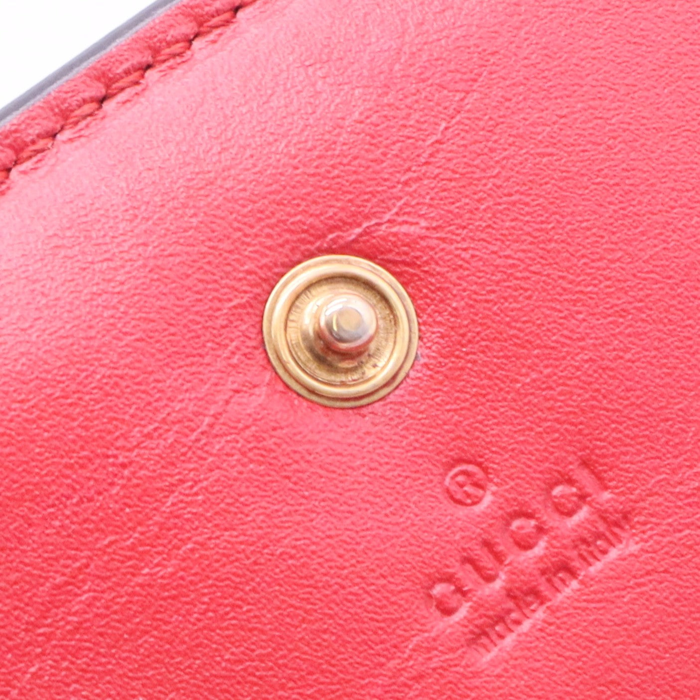 Monogram Cherry Embellished Card Case Wallet - W11056