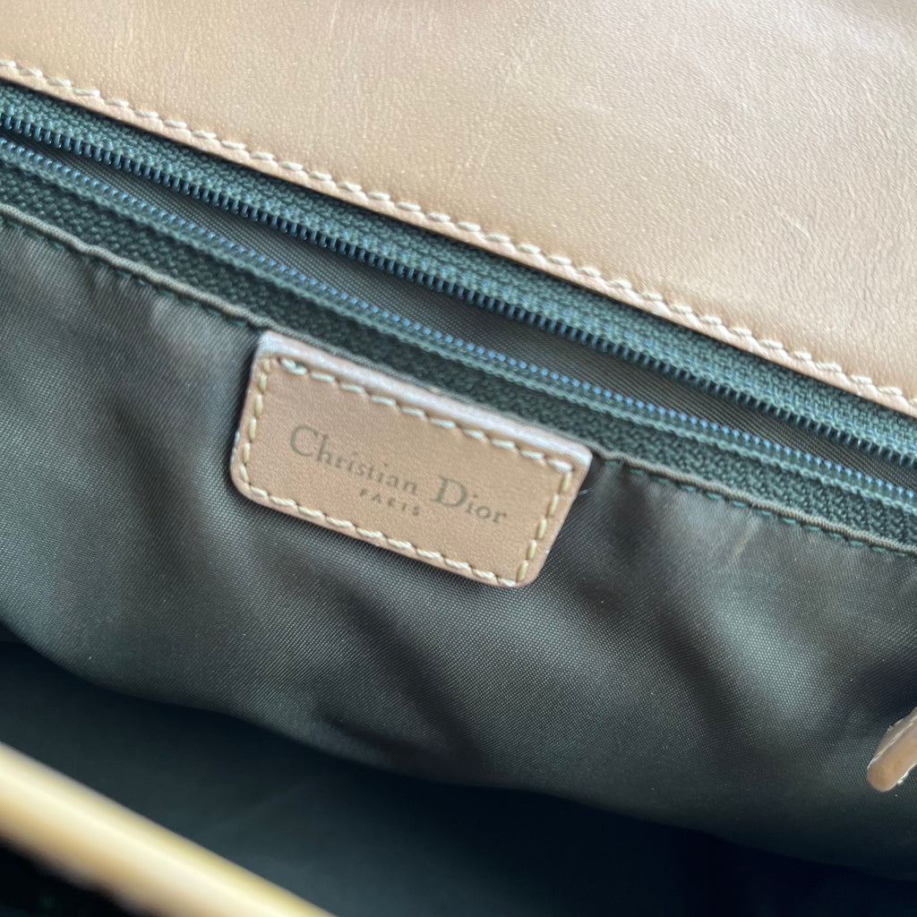 Canvas Hand Bag Khaki Auth twins