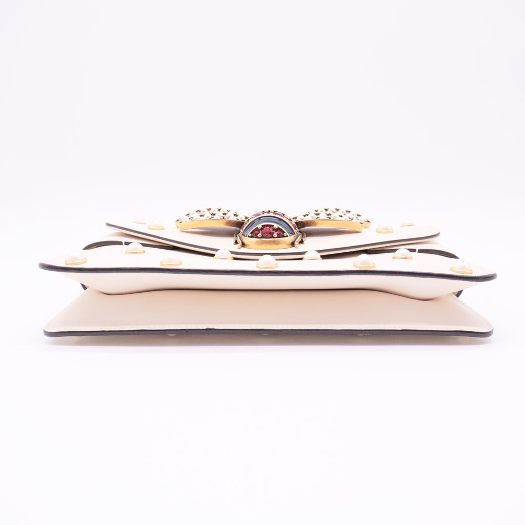 Nappa Pearl Studded Mini Queen Margaret Broadway Shoulder Bag