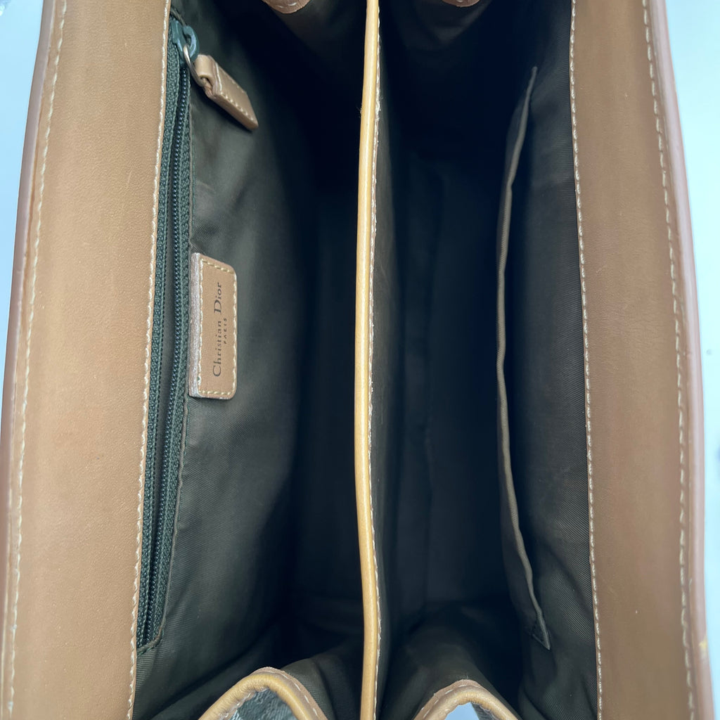 Canvas Hand Bag Khaki Auth twins