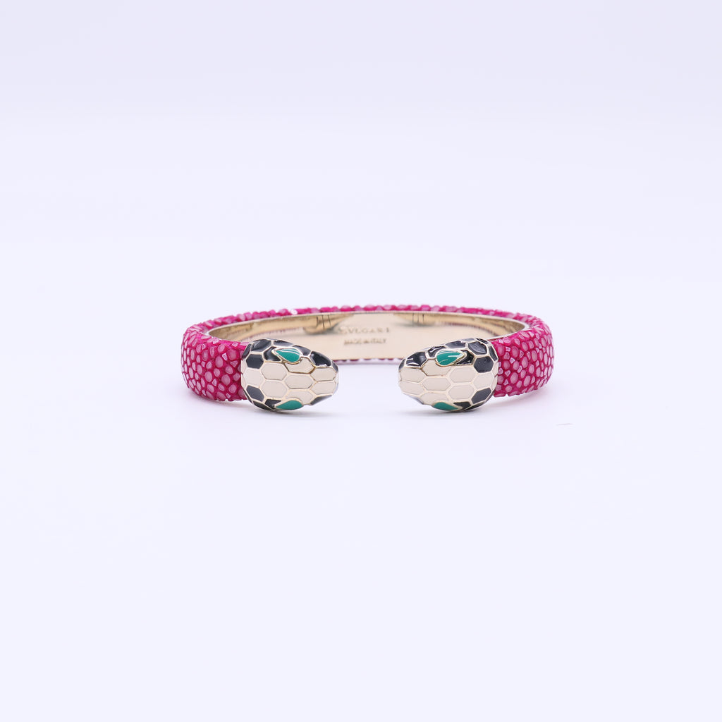 Bvlgari "Serpenti Forever" Open Cuff Bracelet W22107