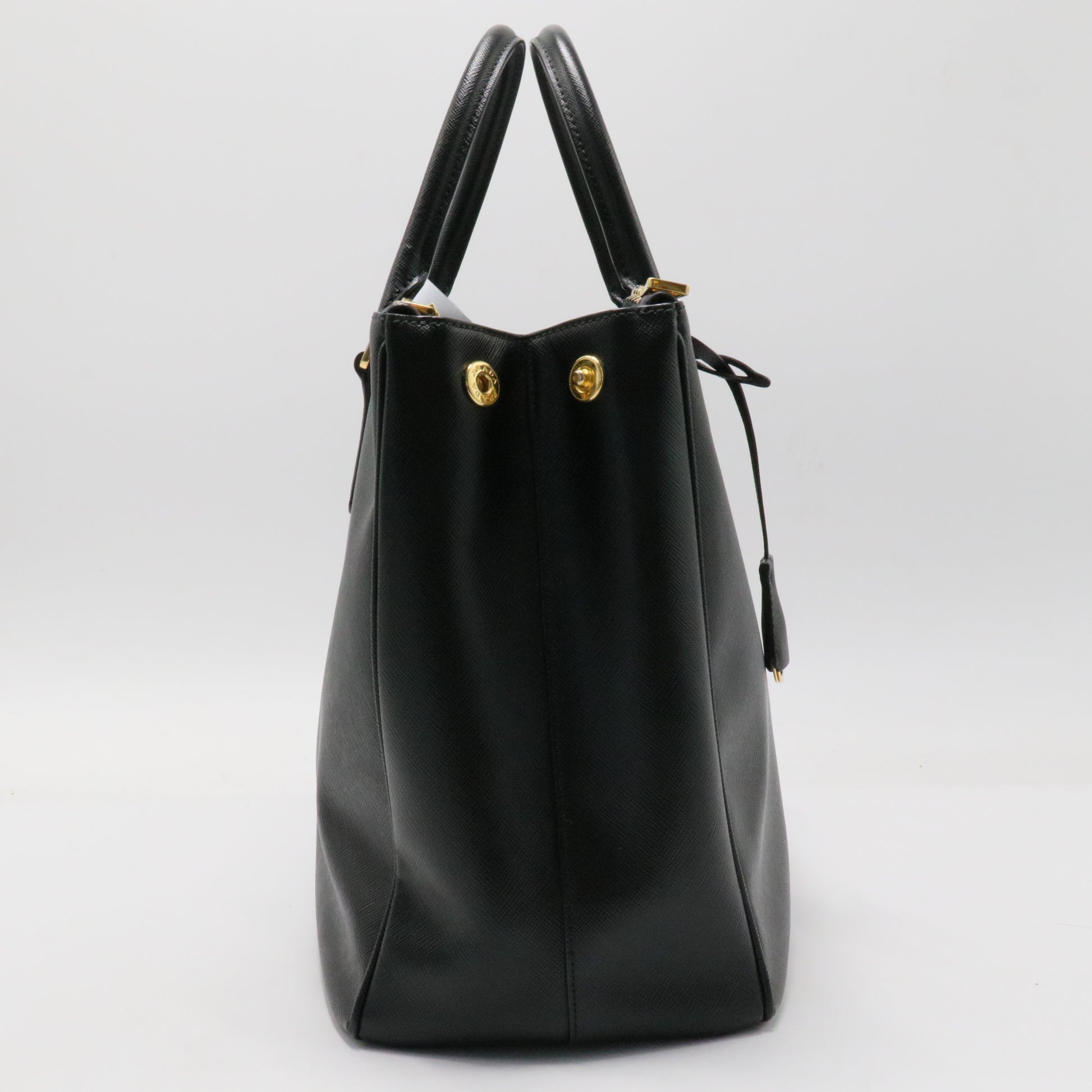 Double Zip Lux Tote Saffiano Leather Medium