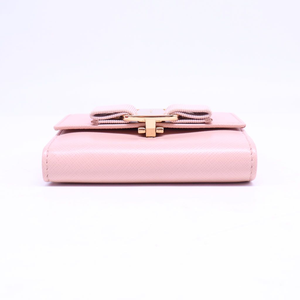FERRAGAMO Vara ribbon 22 D515 Folded wallet Calfskin Women's W20893